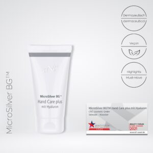 MicroSilver BG™ Hand Care plus med hyaluronsyra, 50 ml